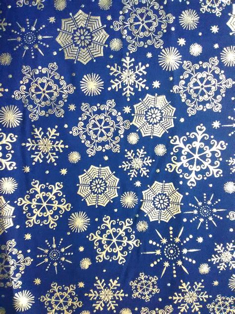 season's greetings snowflakes navy metallic fabric|White Metallic Snowflake Fabric .